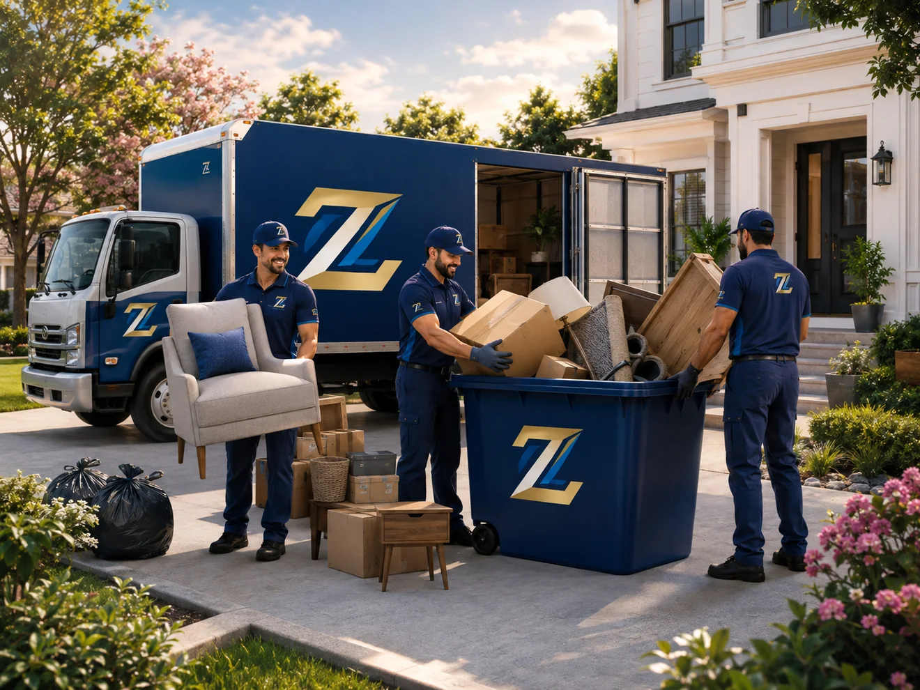 Junk removal illustration